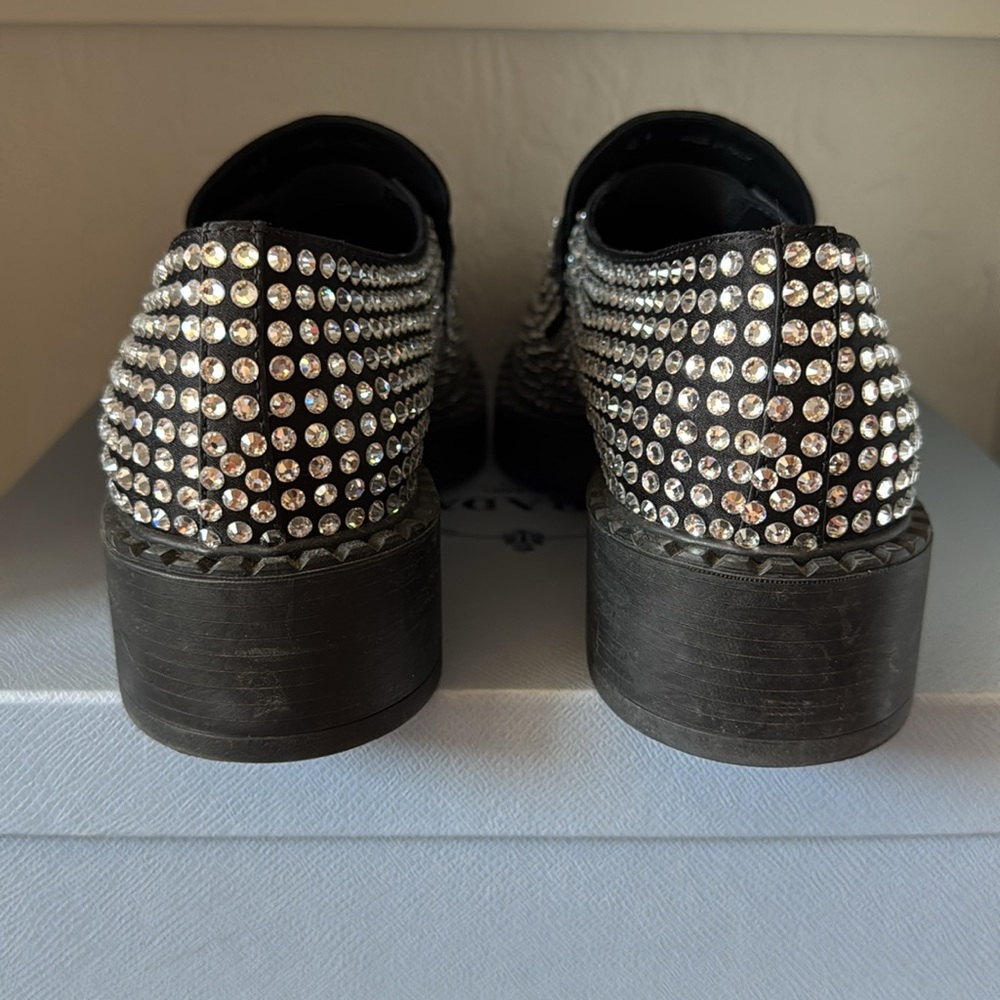 Gently worn Genuine PRADA Calzature Donna Crystal Shoes - Picture 5 of 9